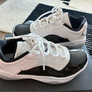 Jordan Kids Black and White Sneakers